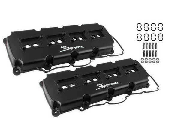 Holley Black Sniper Valve Covers 03-up Gen III Hemi Holley Black Sniper Valve Covers 03-up Gen III Hemi